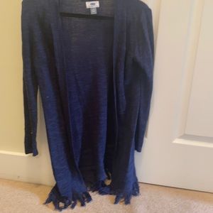 Pls Navy navy blue kids cardigan